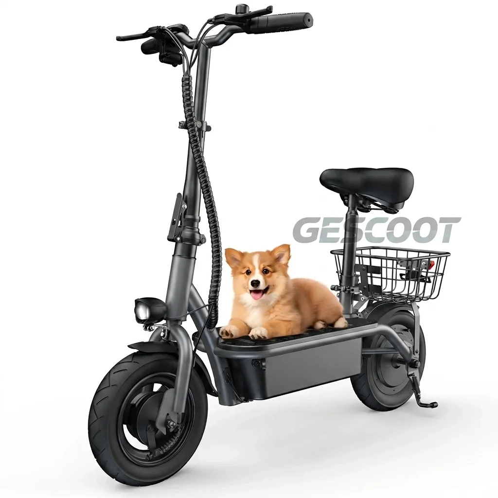 Iscooter F2 Electric Scooter With Seat 10" Pneumatic Tire view 1
