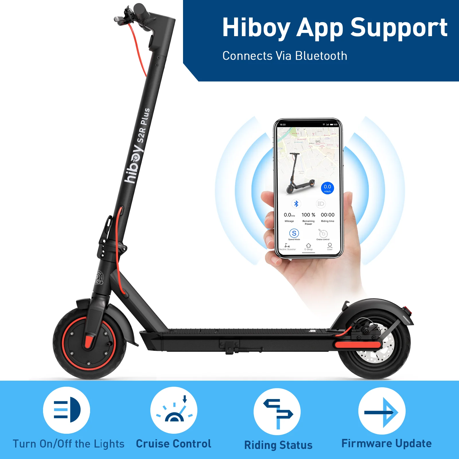 Hiboy S2R Plus Electric Scooter With Removable Battery view 6