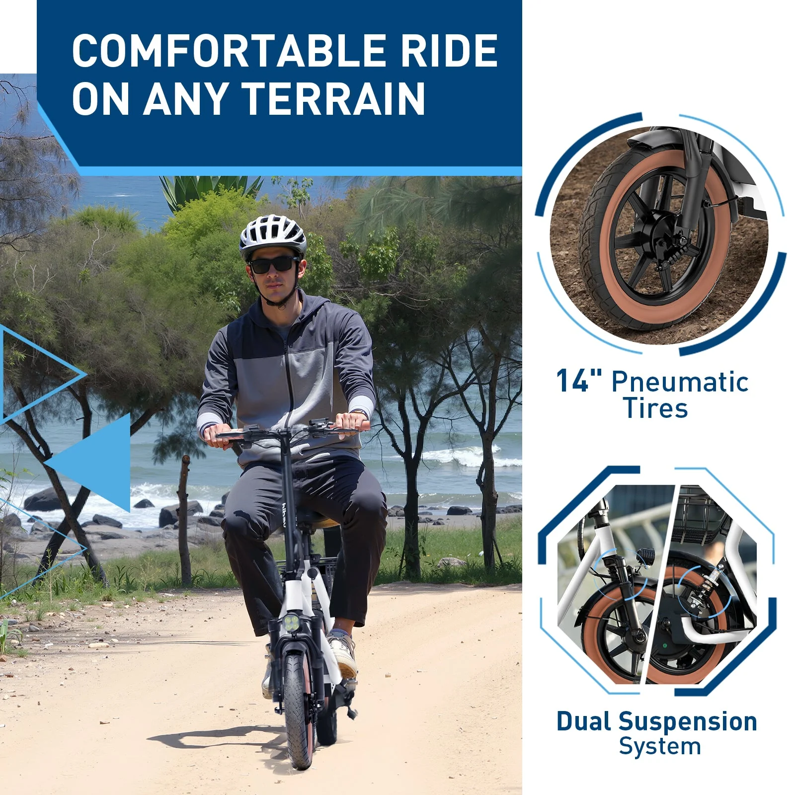 Hiboy U2 Electric Scooter With Seat view 3
