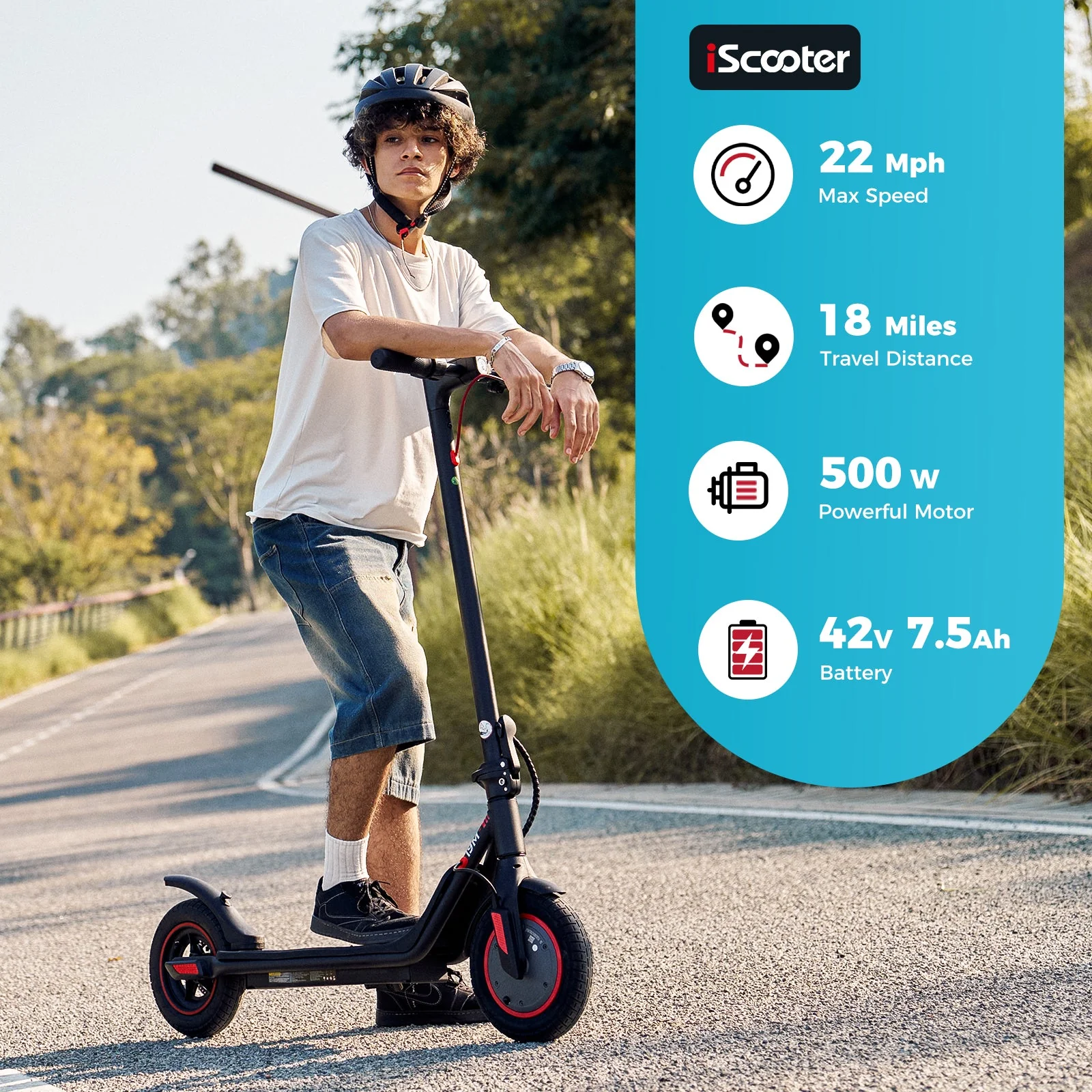 Iscooter i9M Foldable Commuting Electric Scooter 500W view 2