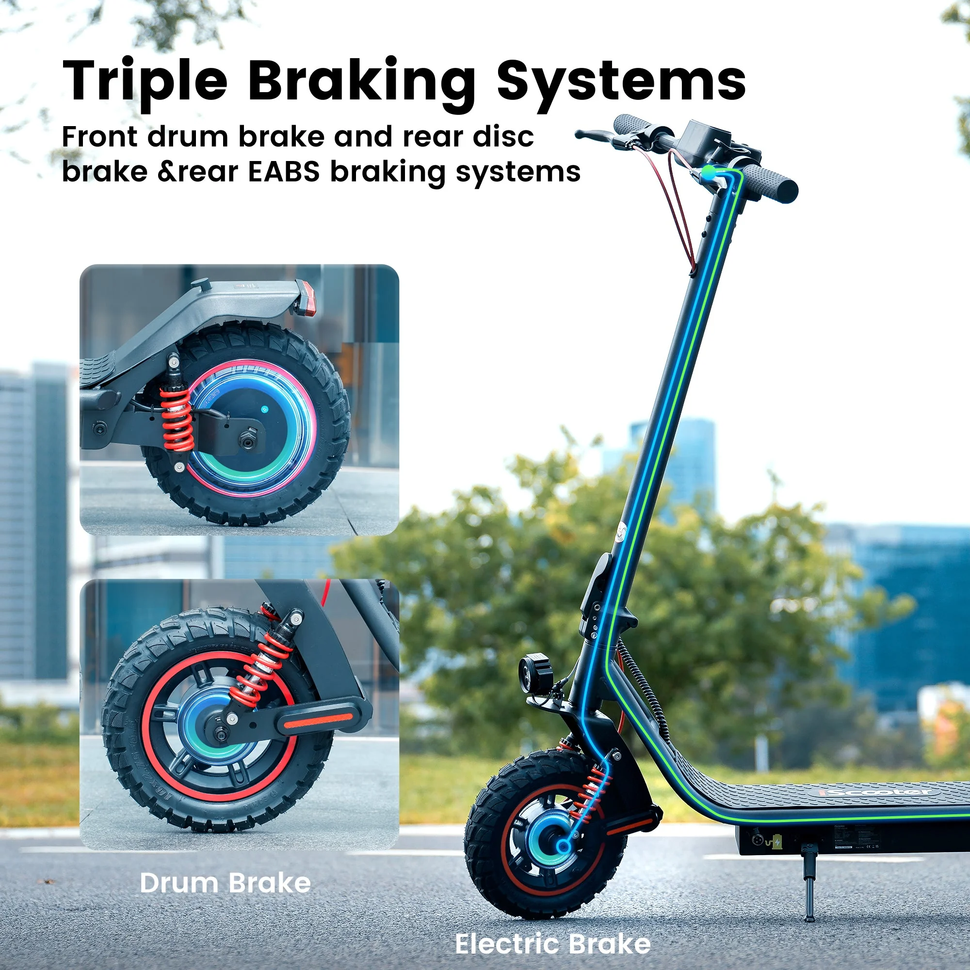 Iscooter i10Pro 800W Commuter Electric Scooter view 3