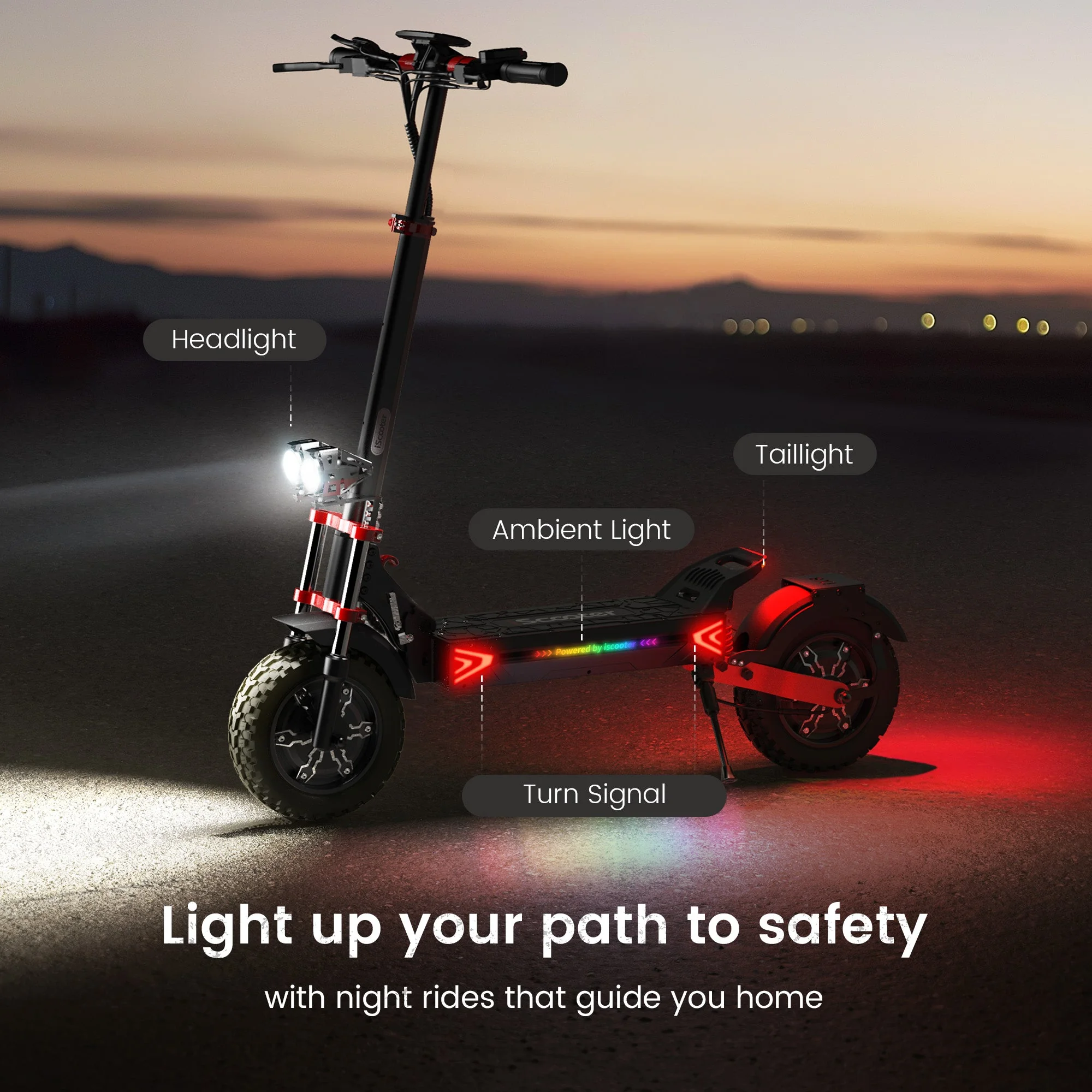 Iscooter iX8 Off Road Electric Scooter 2400W Dual Motor view 7