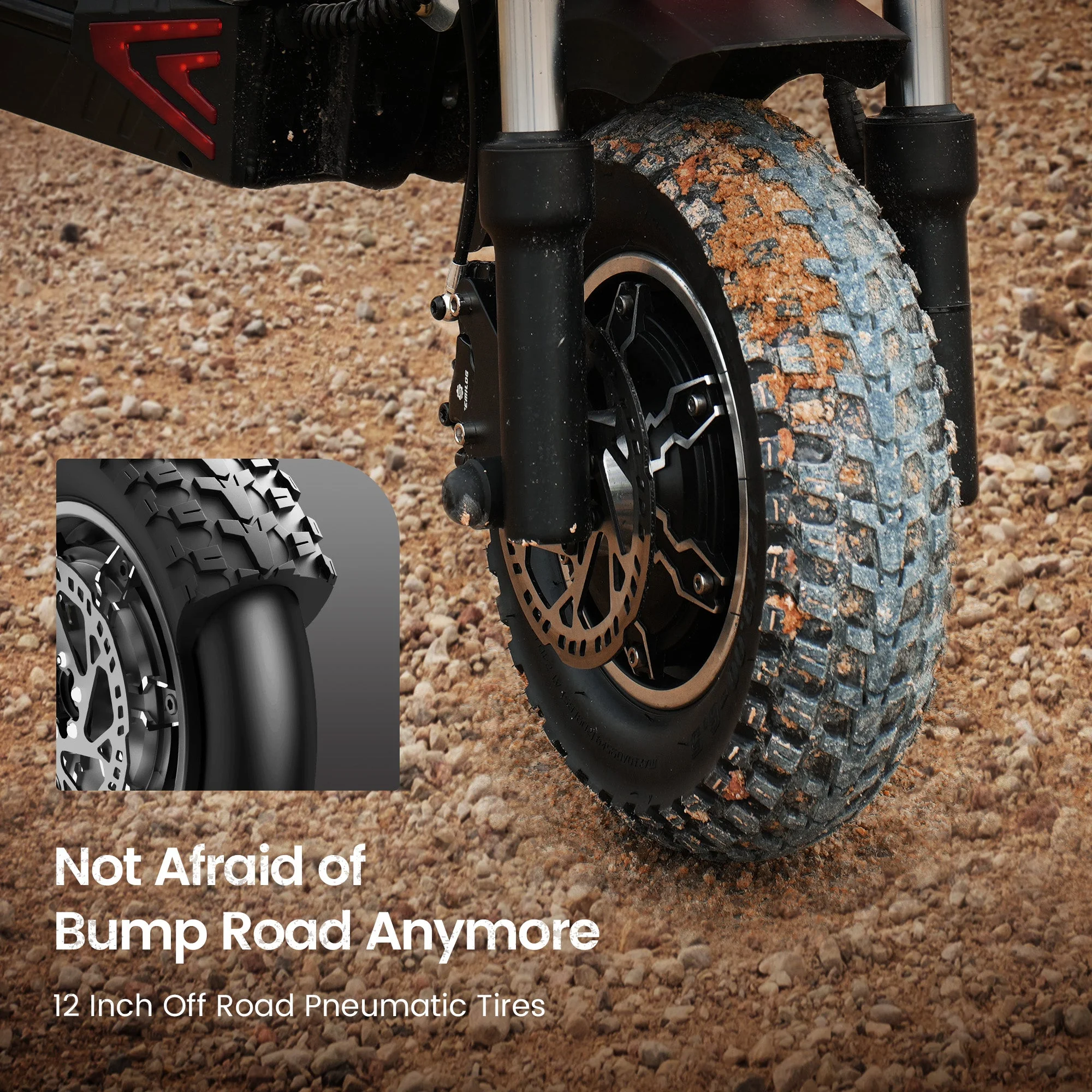 Iscooter iX8 Off Road Electric Scooter 2400W Dual Motor view 4