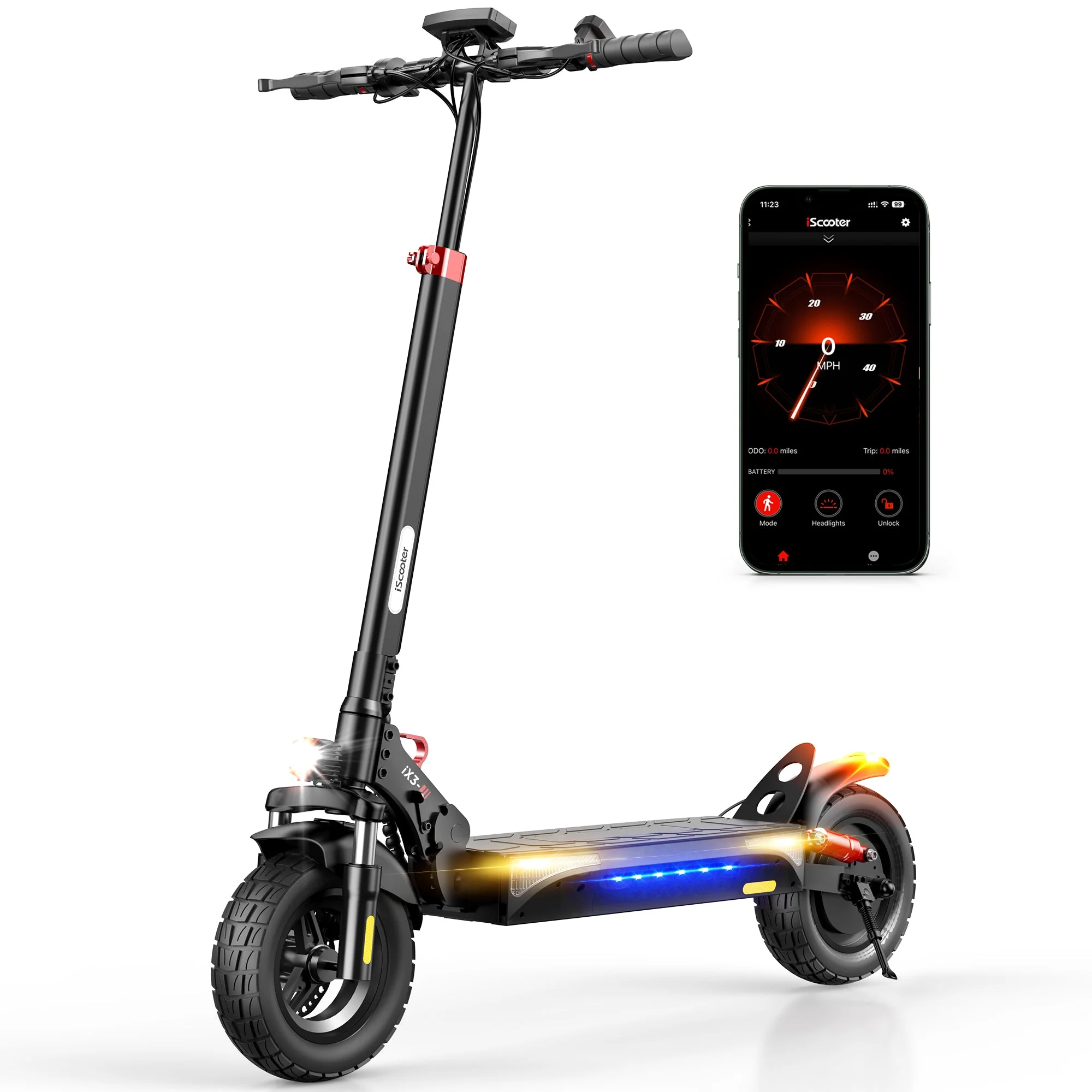 Iscooter iX3 800W Off Road Electric Scooter view 4