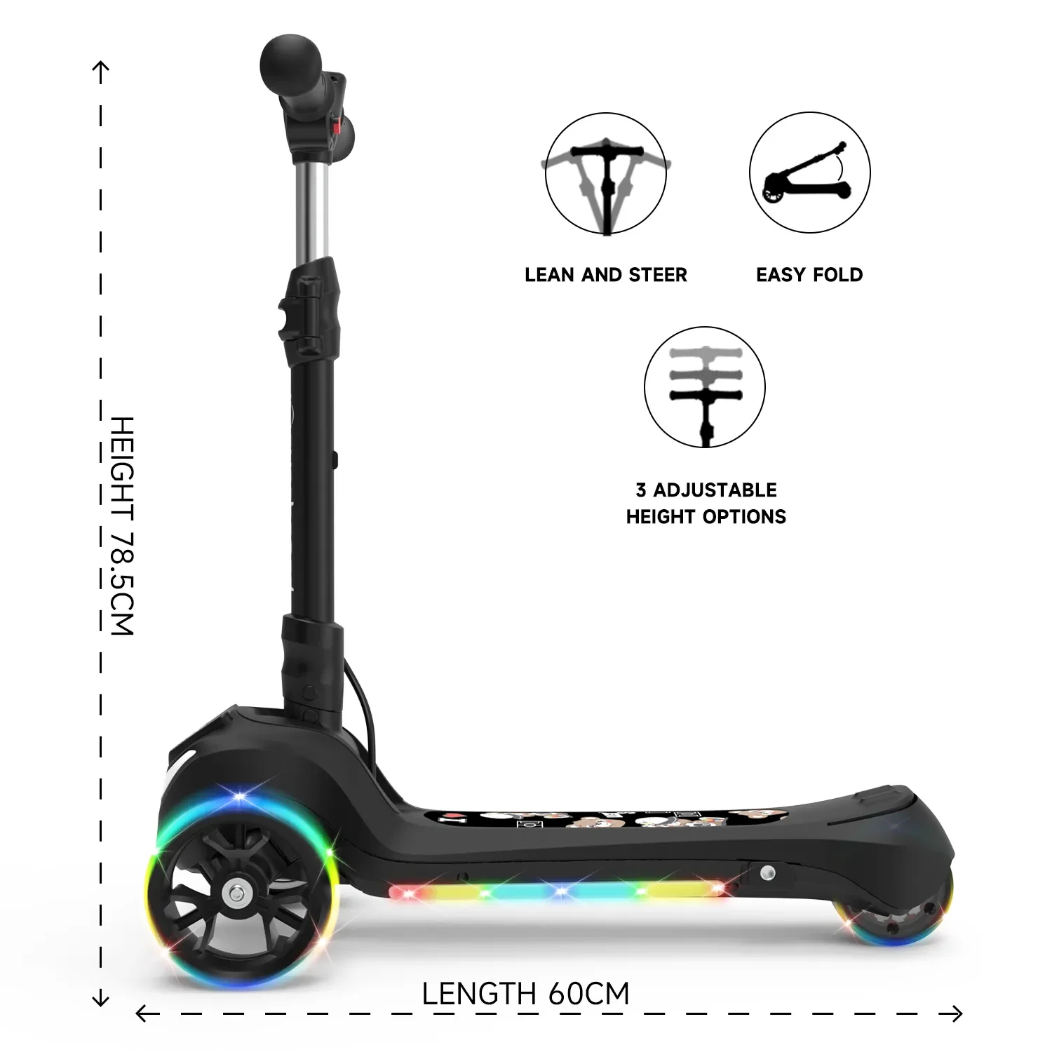 Iscooter B1 3-Wheel Folding Kids Scooter view 7