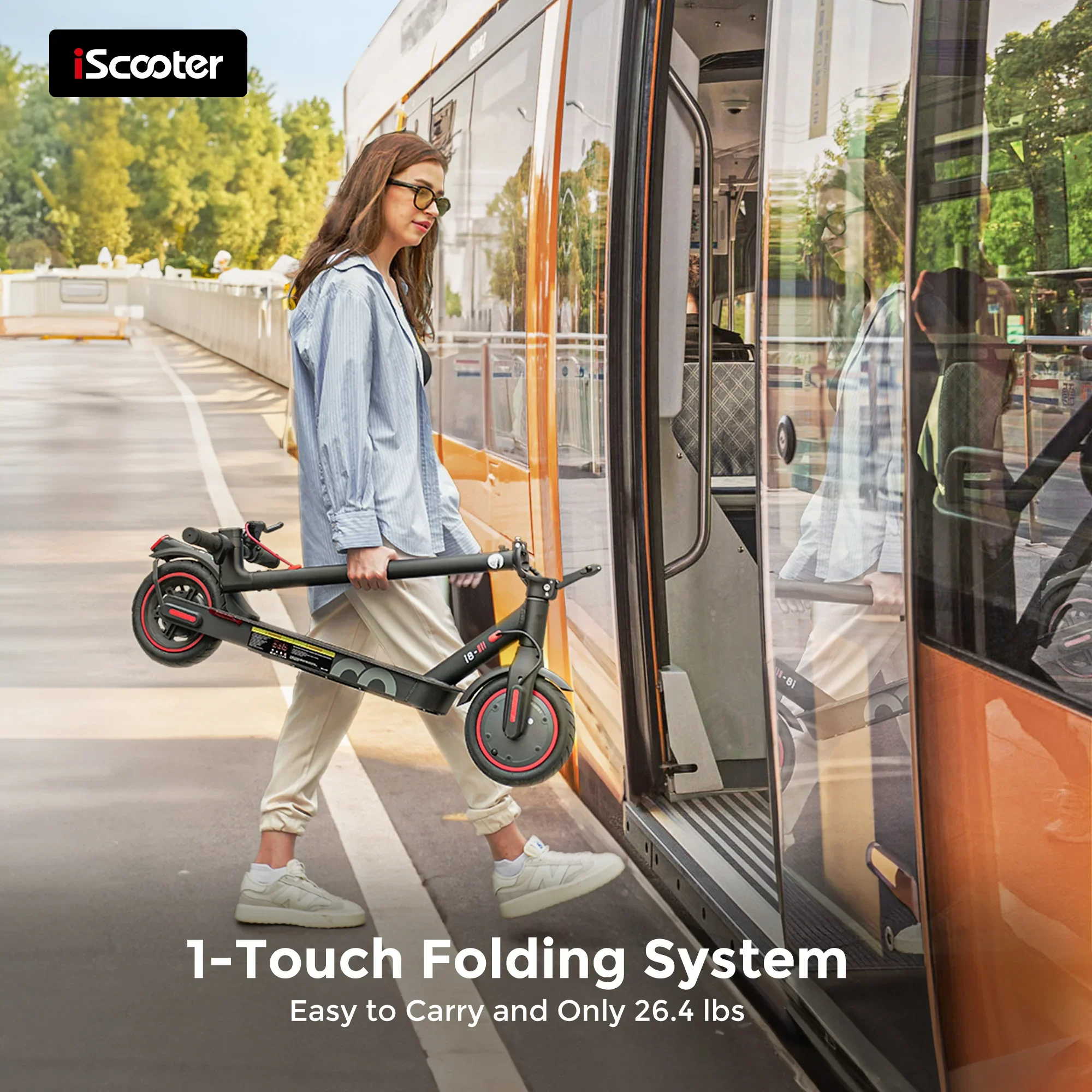 Iscooter i8 Electric Scooter 350W Motor view 5