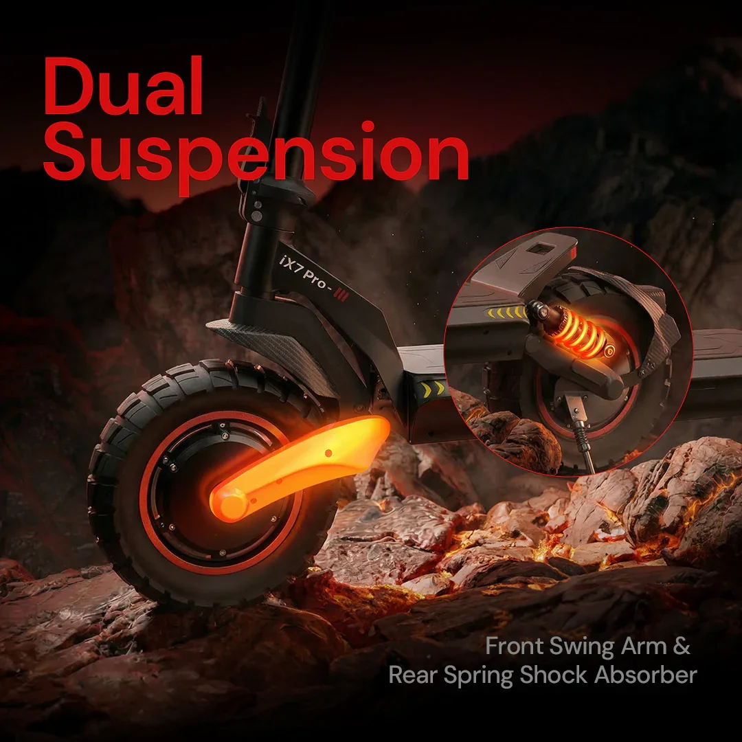 Iscooter iX7 Pro Dual Motor Electric Scooter view 4