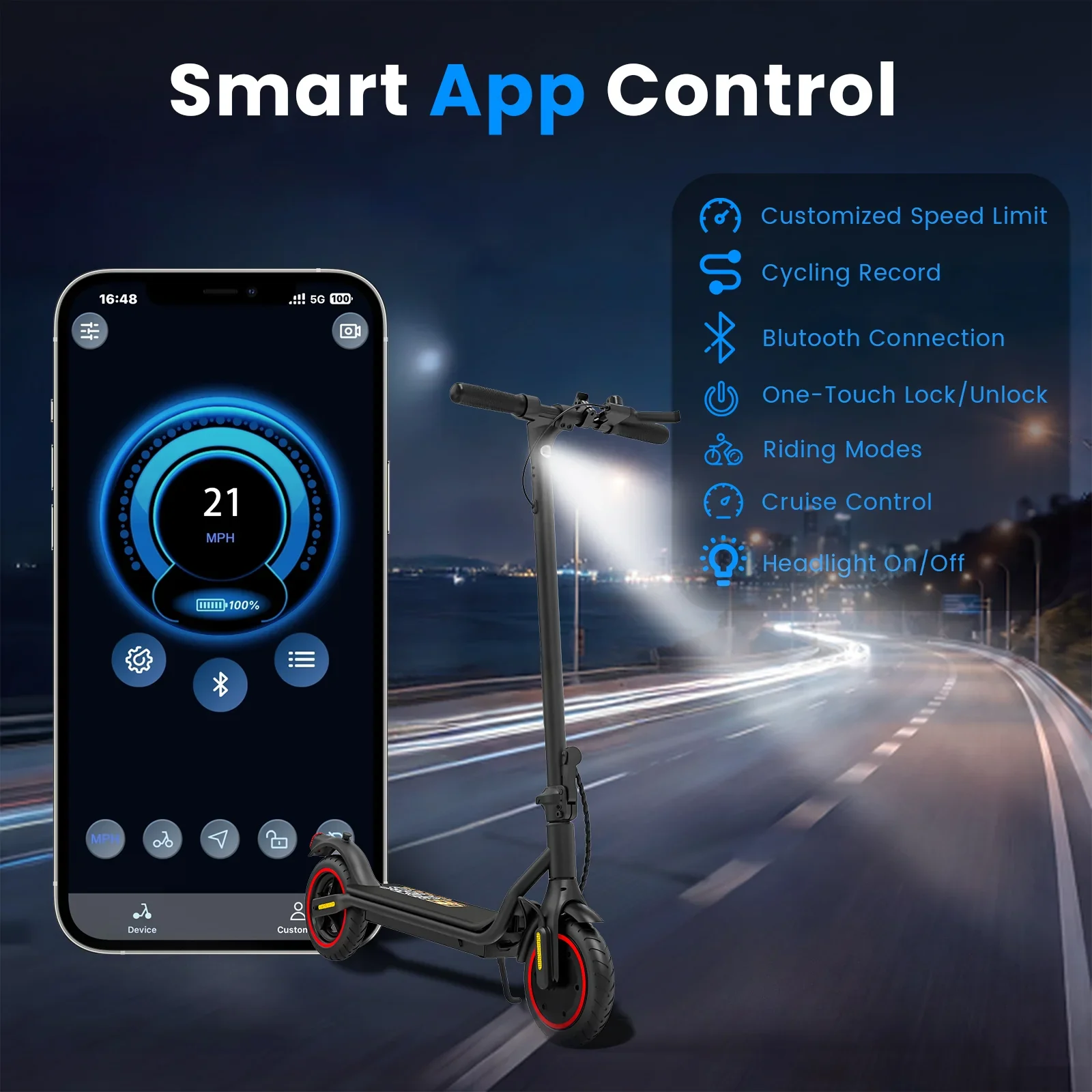 Iscooter L8 Electric Scooter For Adults 500W Motor 21Mph view 9