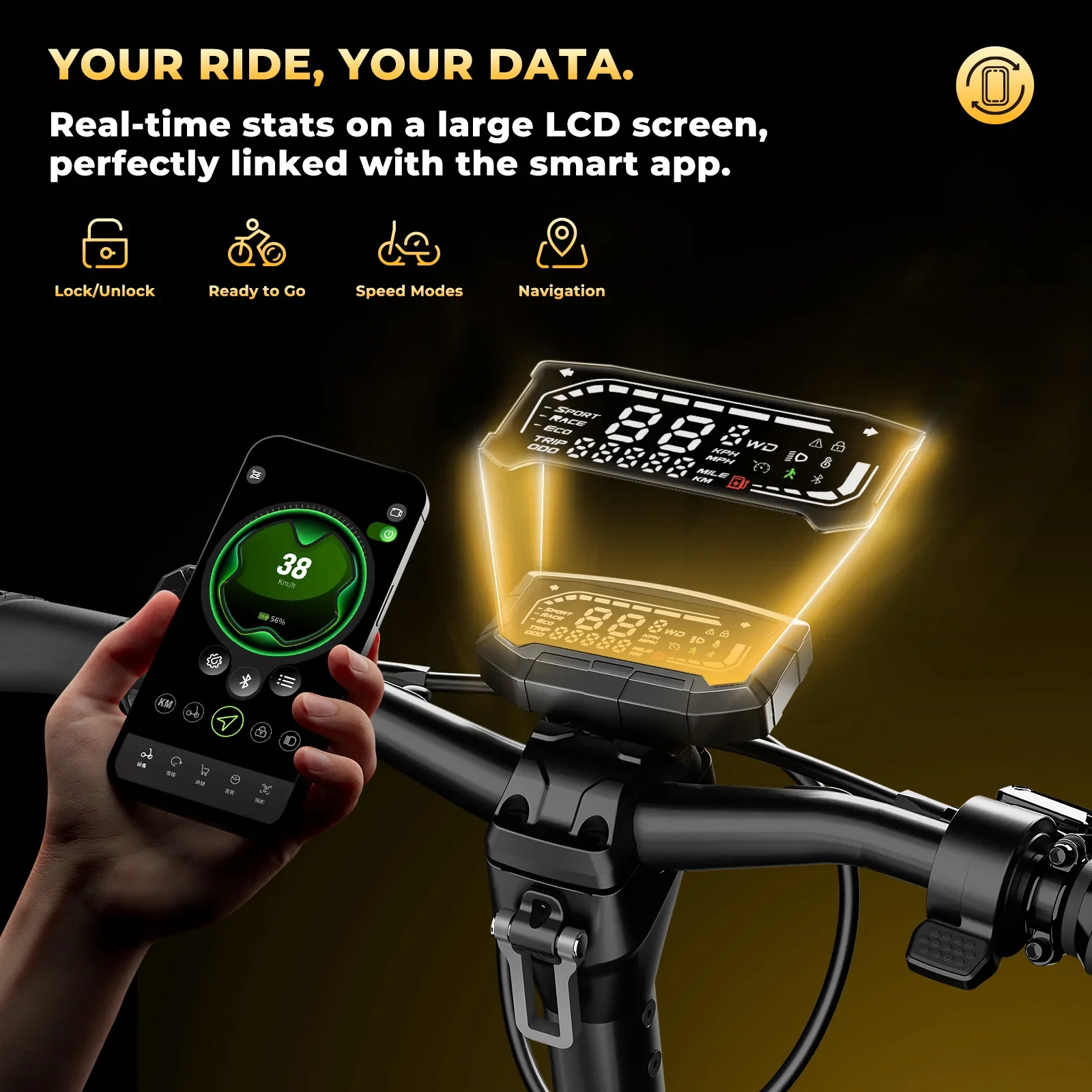 Isinwheel GT4 2400W Dual Motor Off-Road Electric Scooter view 9