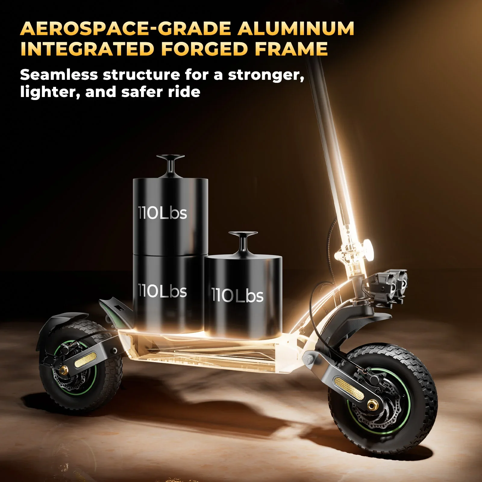 Isinwheel GT4 2400W Dual Motor Off-Road Electric Scooter 45MPH Top Speed view 8