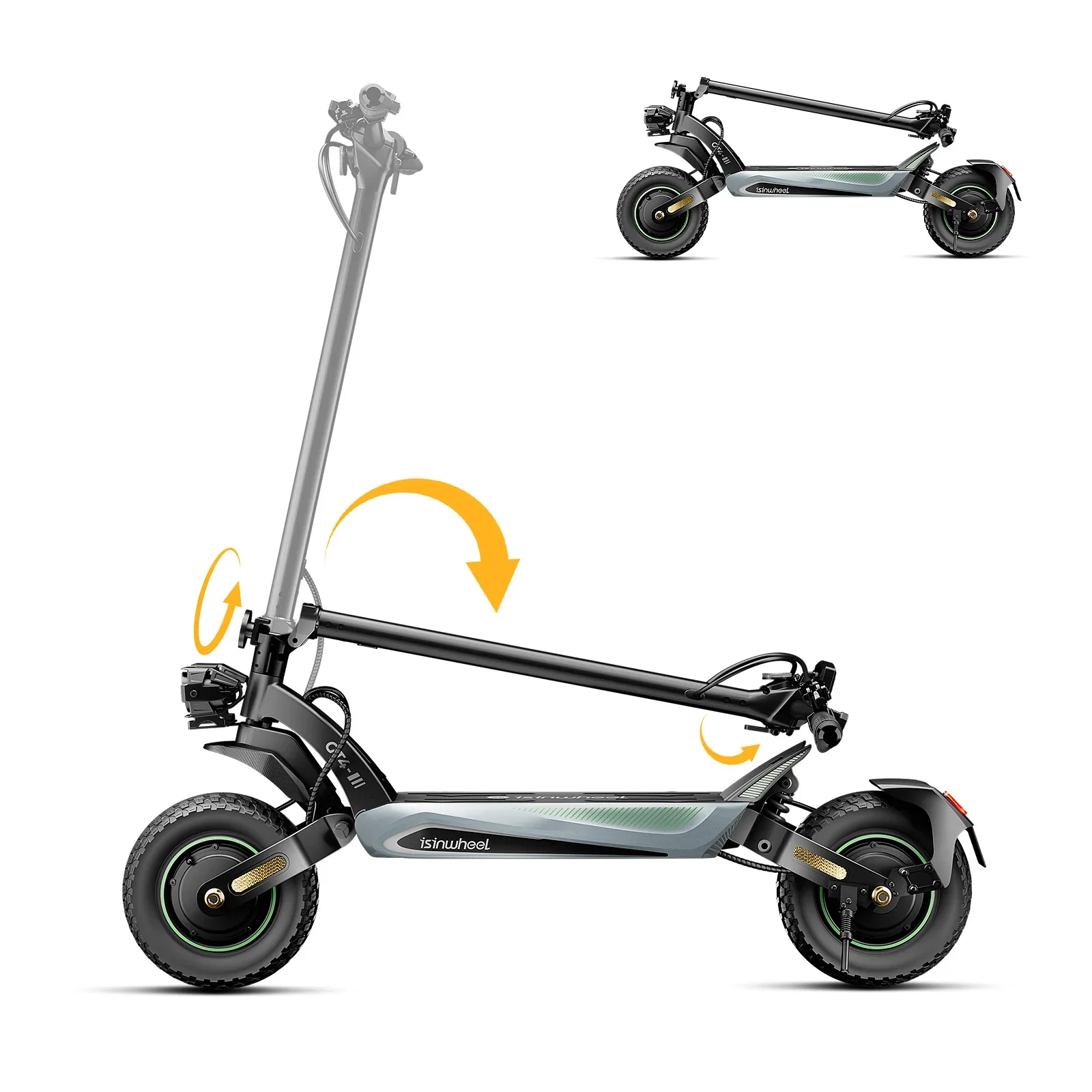 Isinwheel GT4 2400W Dual Motor Off-Road Electric Scooter 45MPH Top Speed view 17
