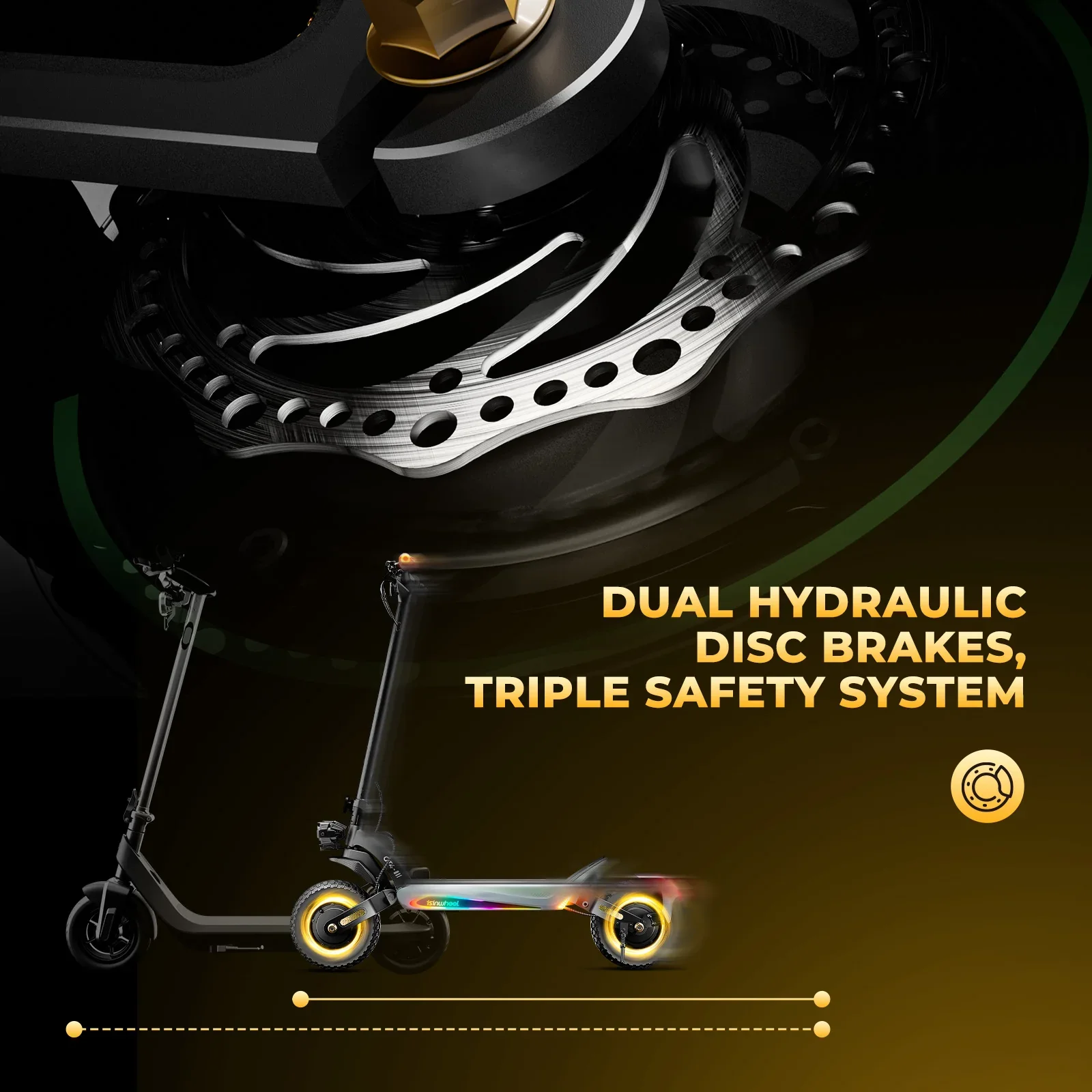 Isinwheel GT4 Off-Road Electric Scooter view 12