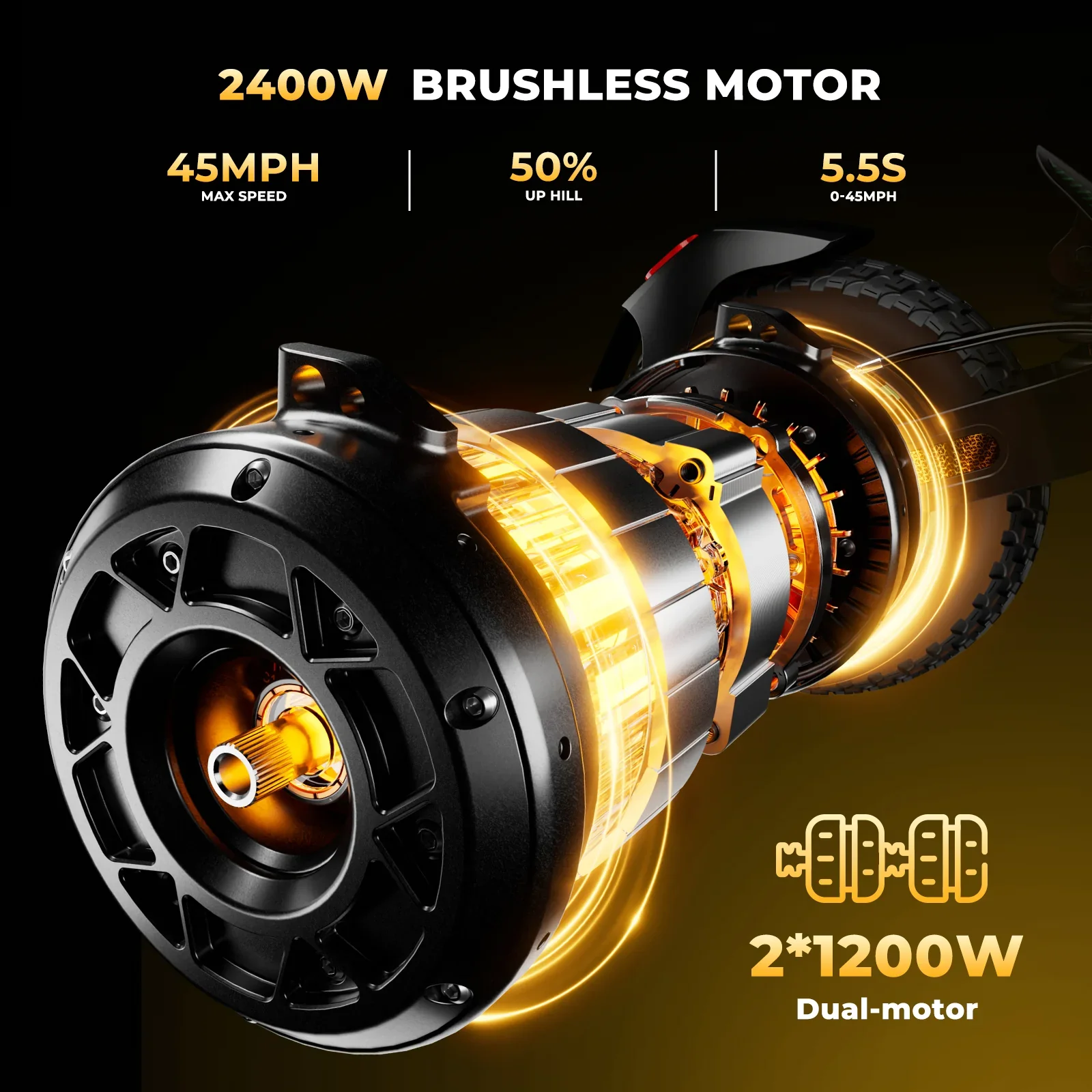 Isinwheel GT4 Single Motor Off-Road Electric Scooter view 16