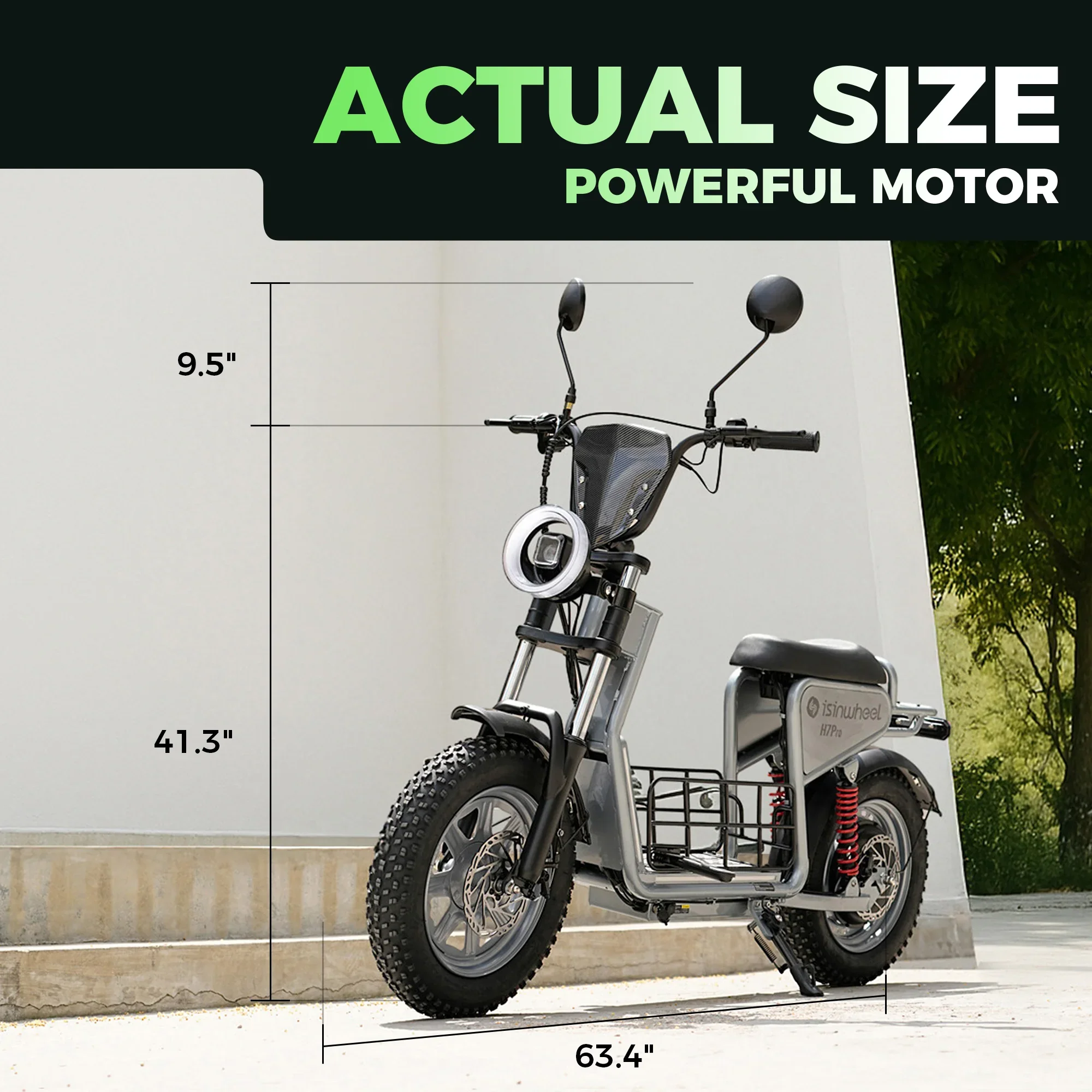 Isinwheel H7Pro High-End Commuting Electric Scooter With Seat 28MPH view 6