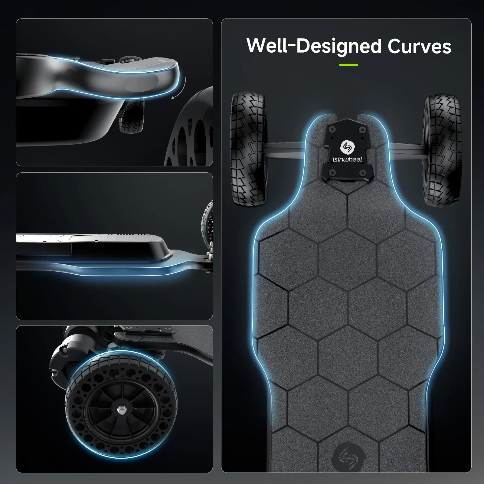 Isinwheel V10 Off Road Electric Skateboard (AU) view 3