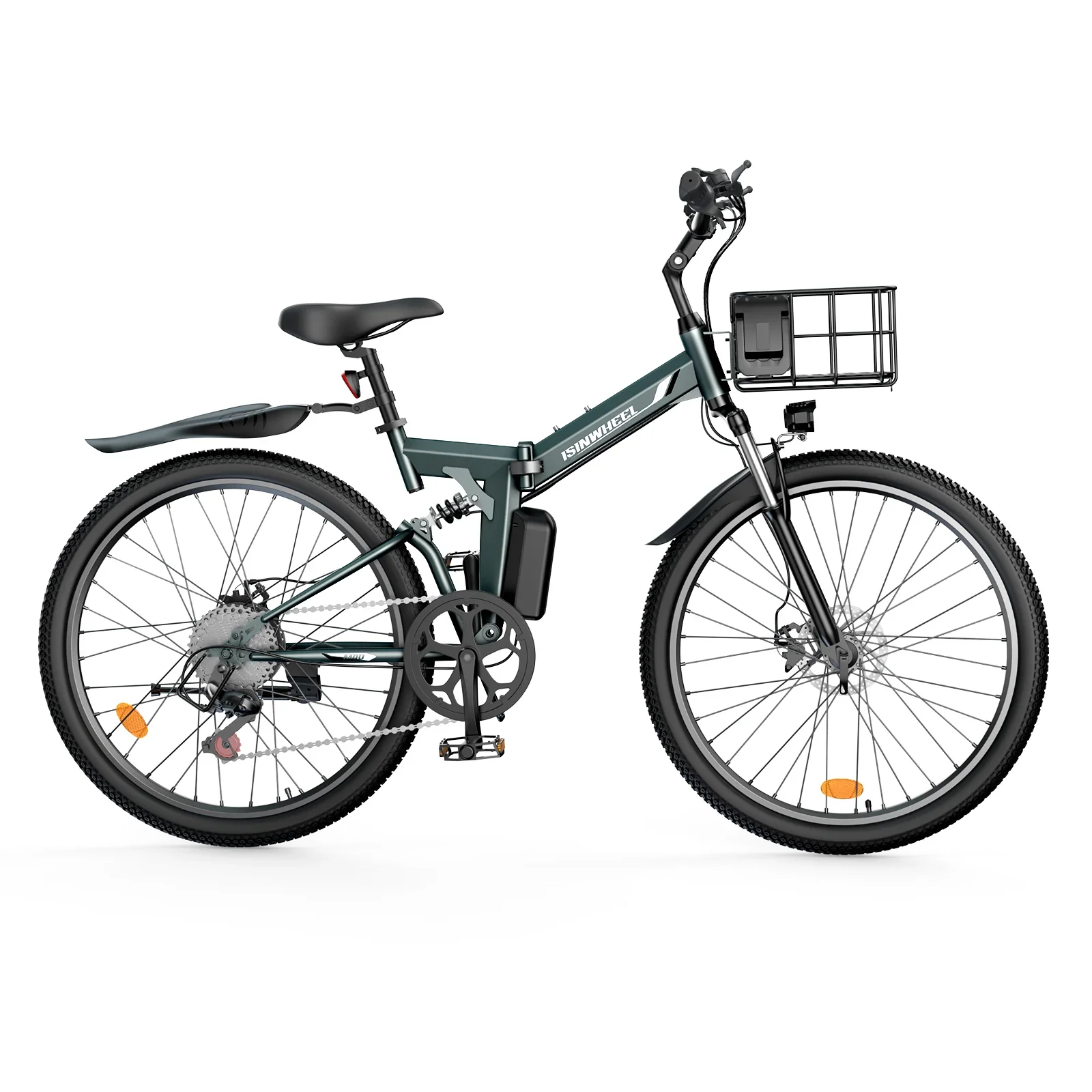 Isinwheel M40 Folding Electric Bike With Basket (AU) view 13