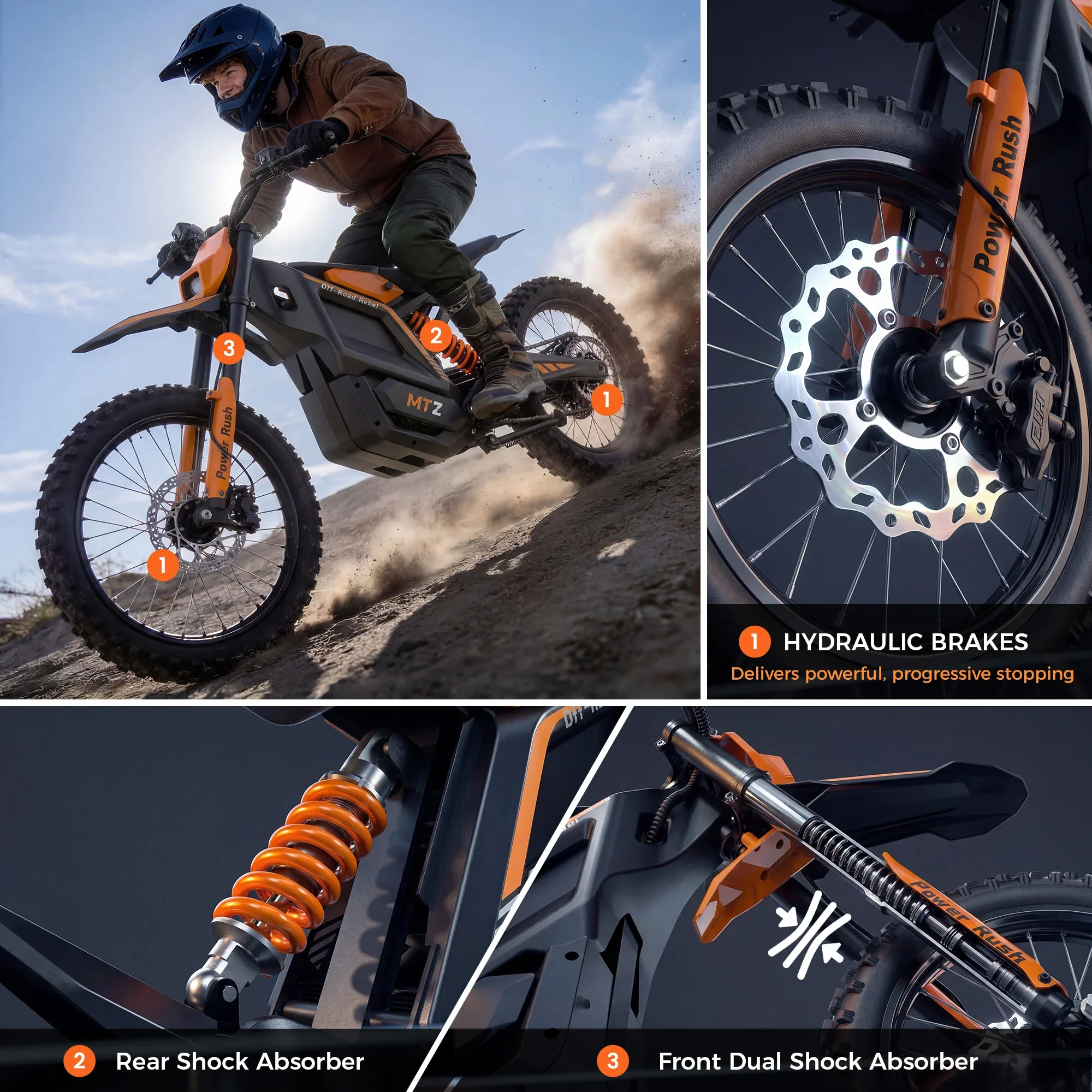 Isinwheel Monster Electric Dirt Bike view 10