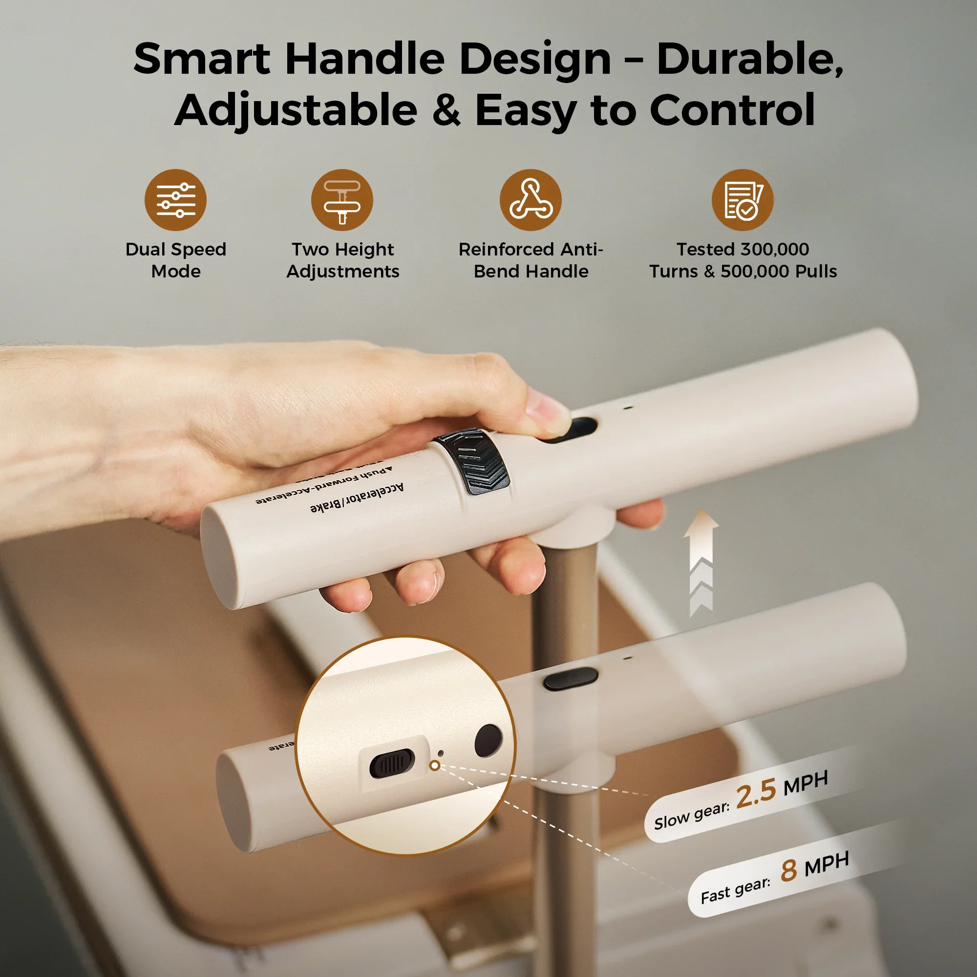 Isinwheel Smart Rideable Luggage Electric Scooter view 7