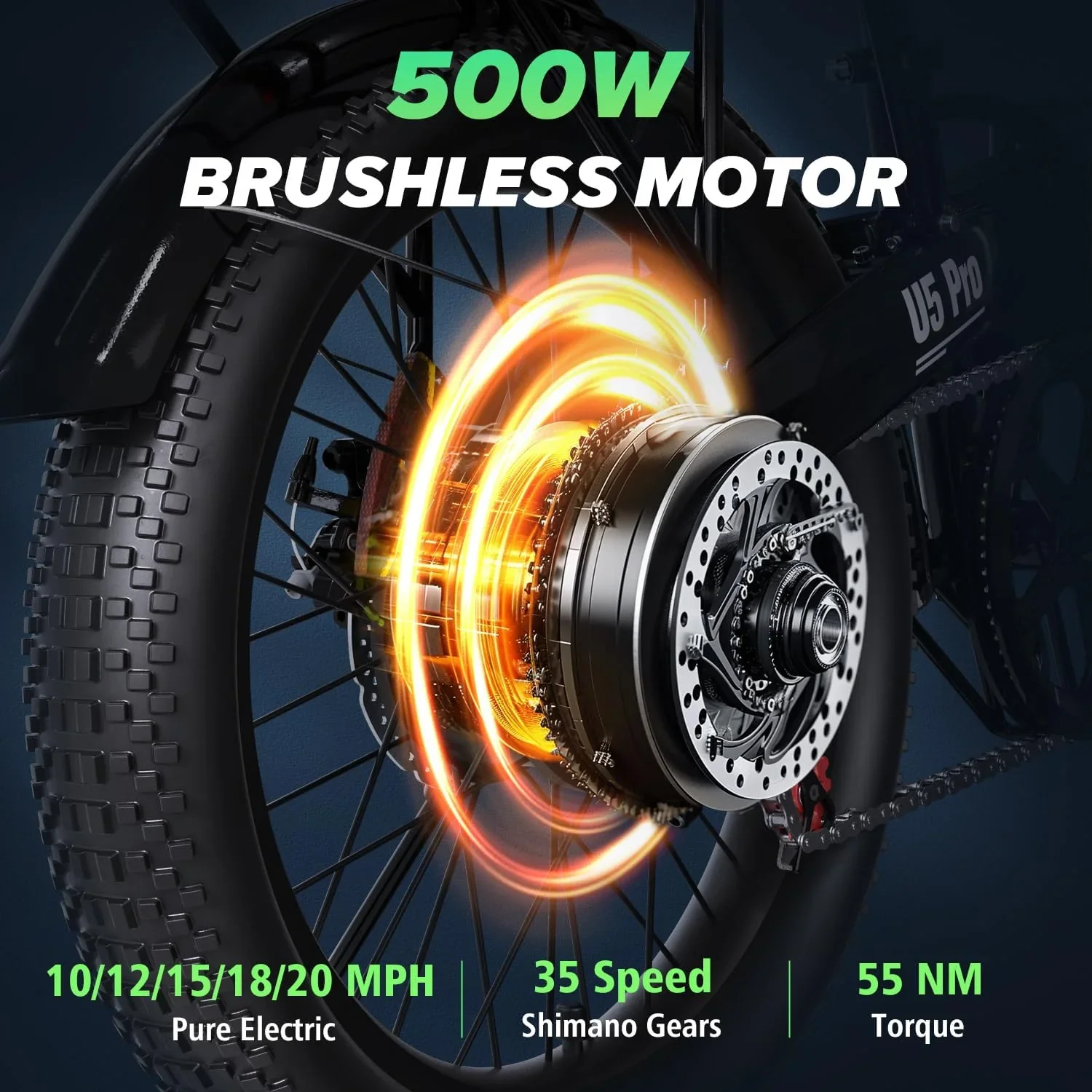 Isinwheel U5 Pro Folding Electric Bike AU view 2