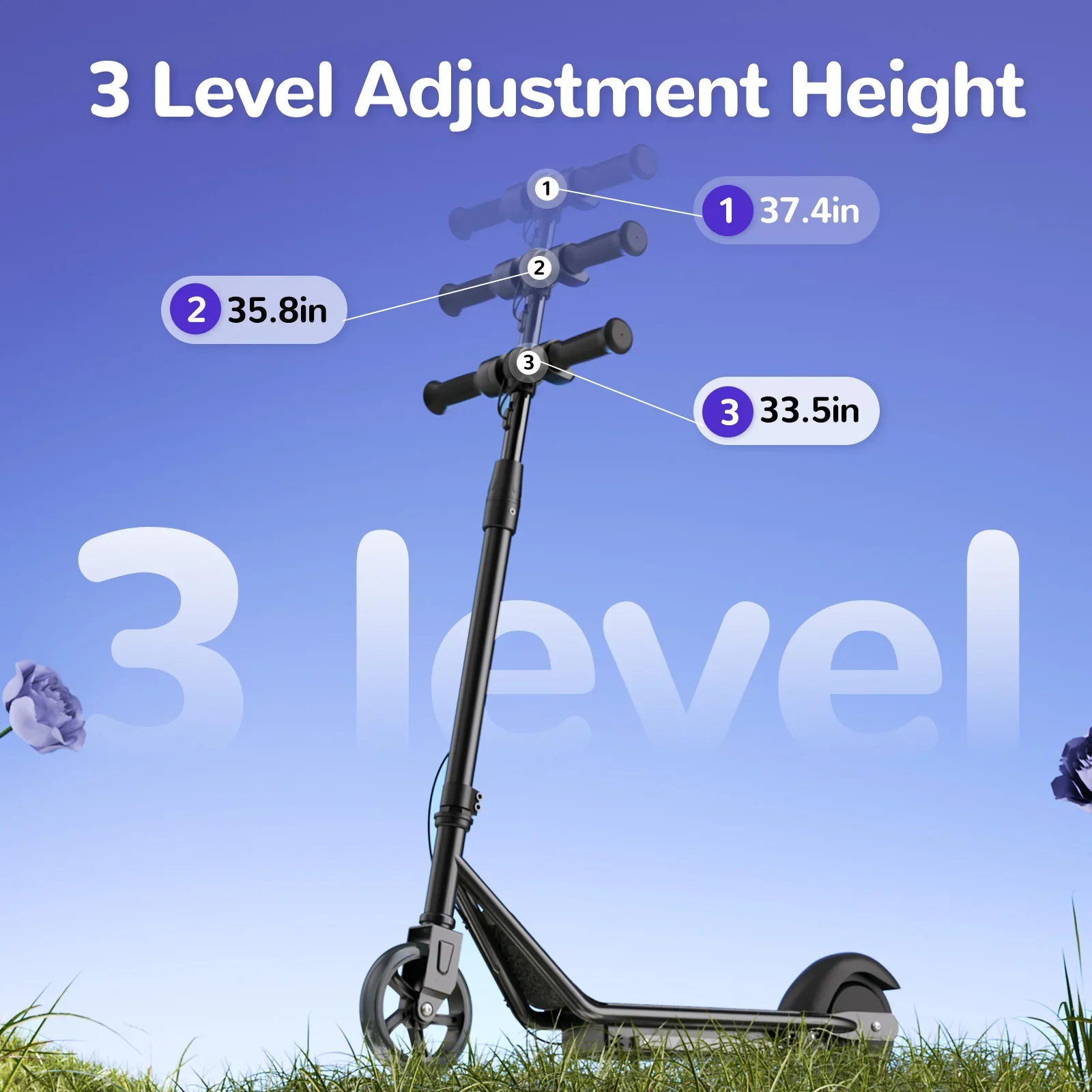 Isinwheel S2 Electric Scooter For Kids Ages 6-14 view 5