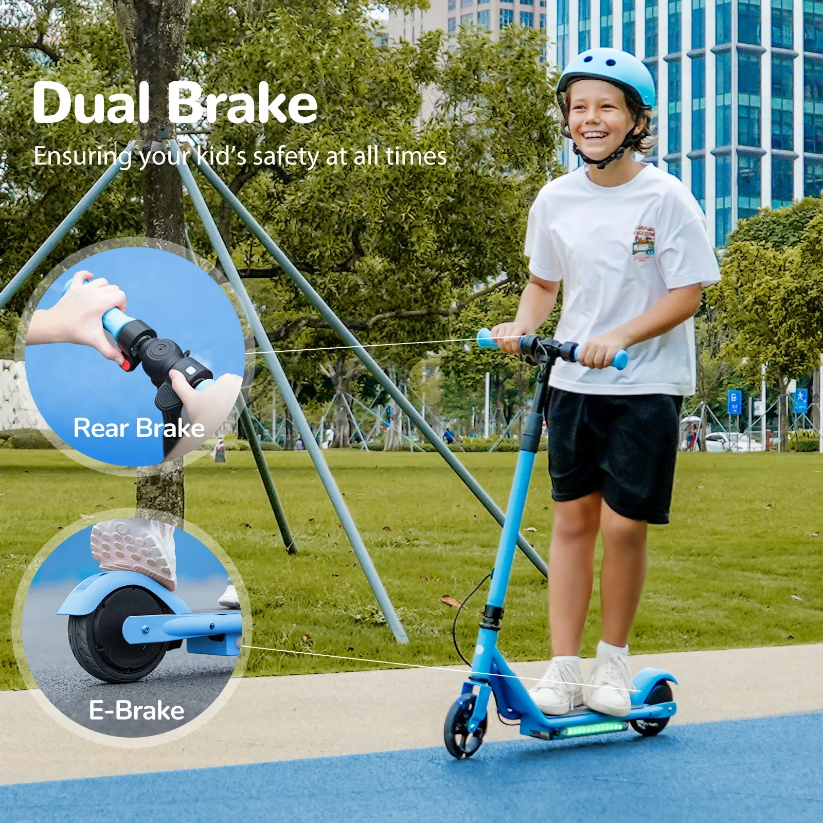 Isinwheel S2 Electric Scooter For Kids Ages 6-14 view 10