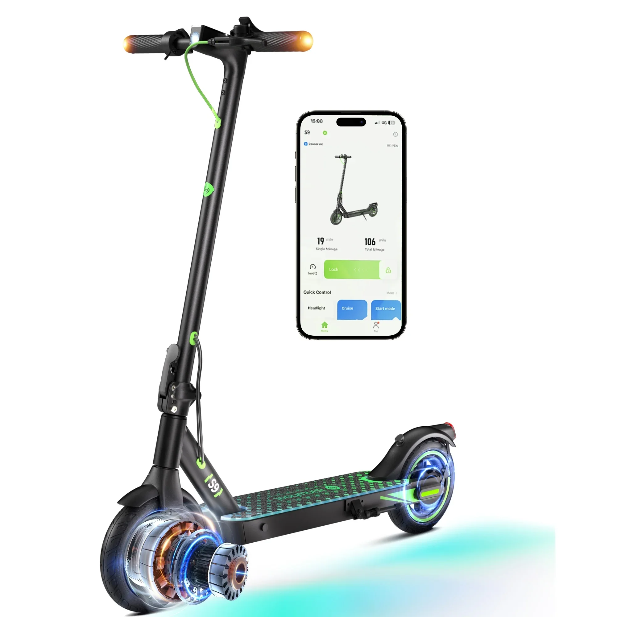 Isinwheel S9 Electric Scooter 350W view 2