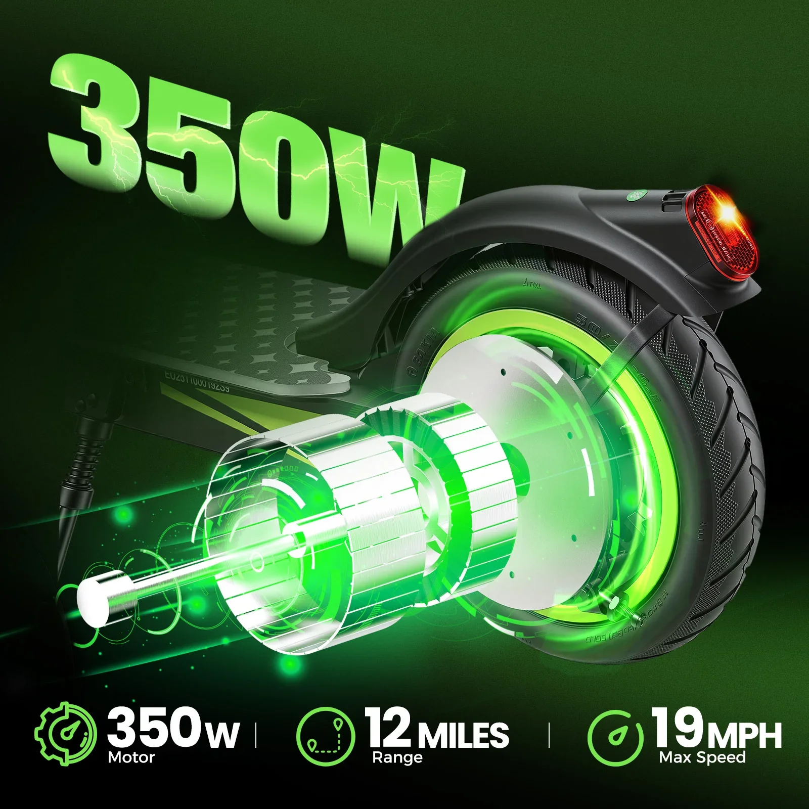 Isinwheel S9 Electric Scooter 350W view 9