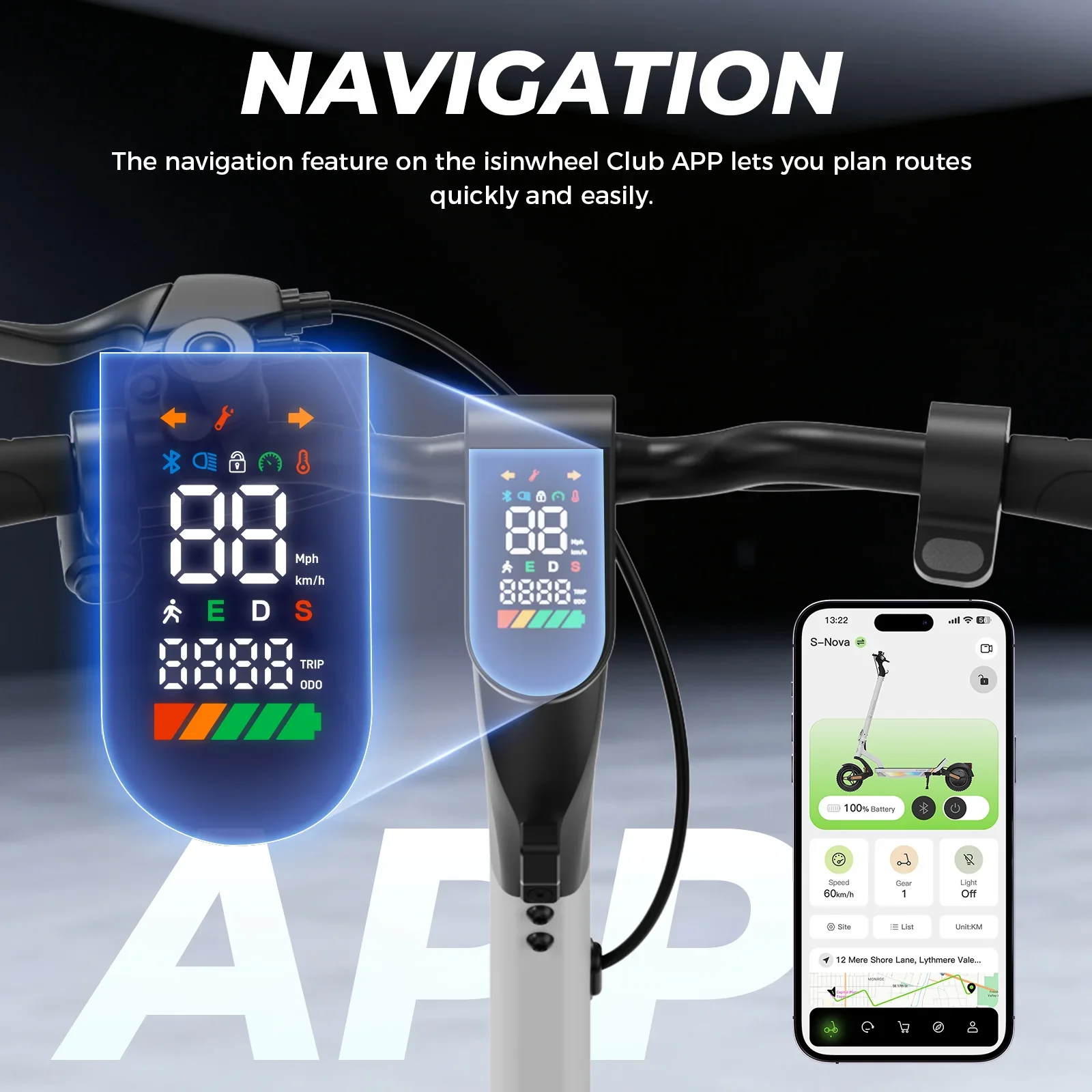 Isinwheel S Nova Commuting Electric Scooter view 9