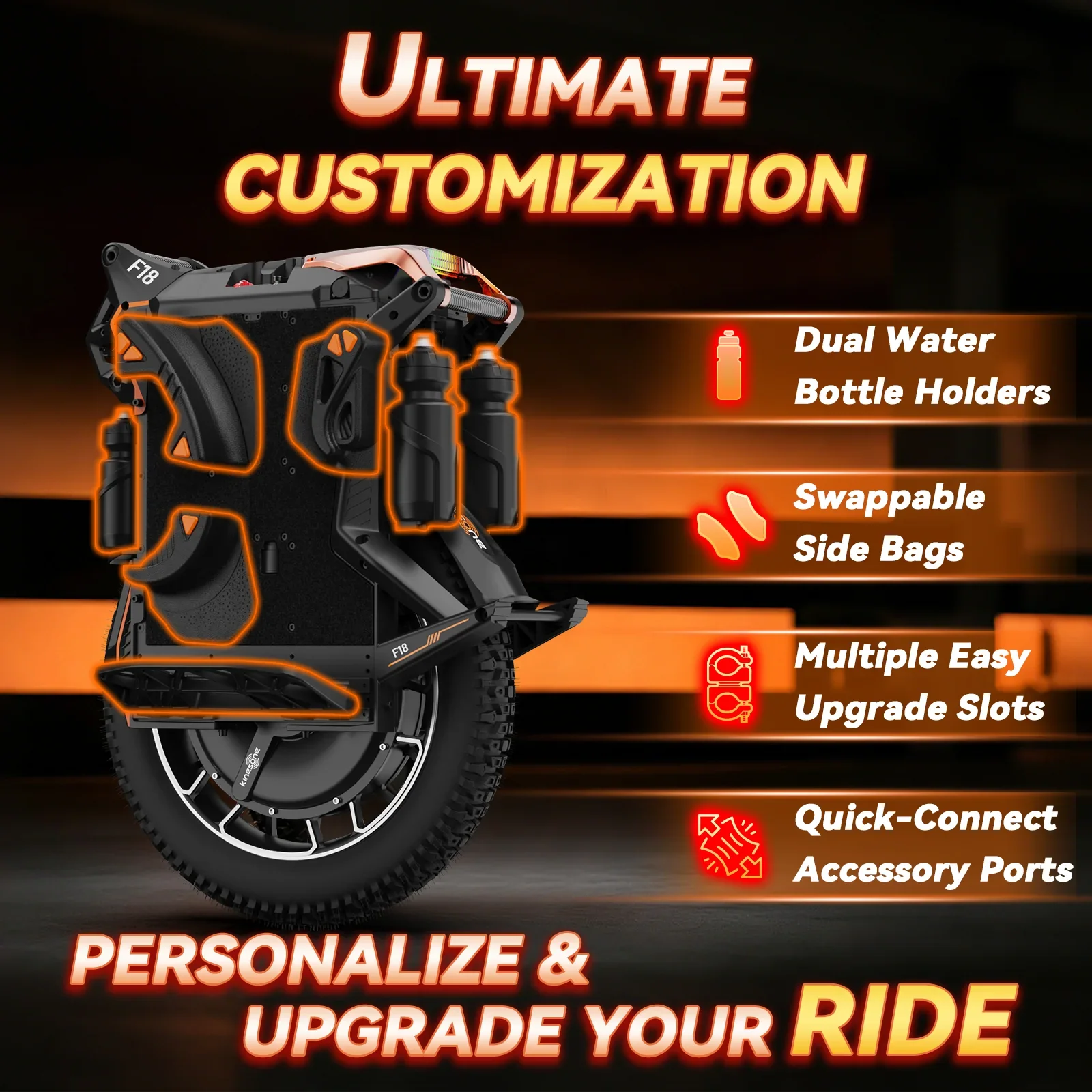 KingSong F18 Electric Unicycle view 4